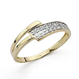 Soritja oro 18k bicolor circonitas [8022]