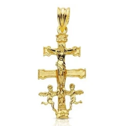 Cruz oro 18k Carava 28mm. [8053]