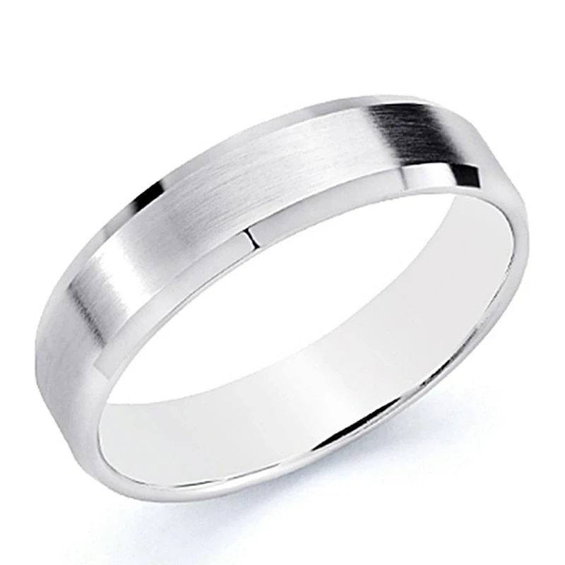 Alianza oro blanco 18k 5mm. [8072]