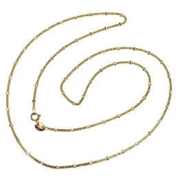 Cadena oro 18k maciza diamantada 50 cm. 1,5 mm 1.85 gr [9447]