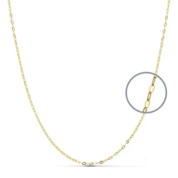 Cadena oro 18k maciza forzada 45 cm. 1 mm. 1.10 grs. [9448]