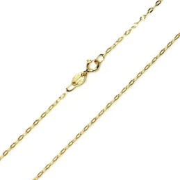 Cadena oro 18k maciza forzada 45 cm. 1 mm. 1.10 grs. [9448]