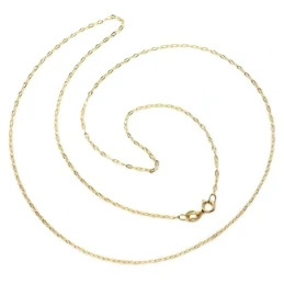 Cadena oro 18k maciza tallada 50 cm. 1 mm. 1.20 grs. [9449]