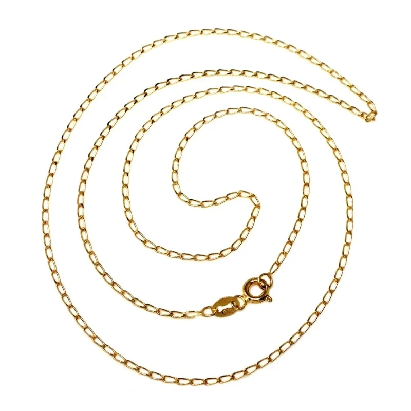 Cadena oro 18k maciza bilbao. 50 cm. 0.9 mm. 2.15 grs. [9461]
