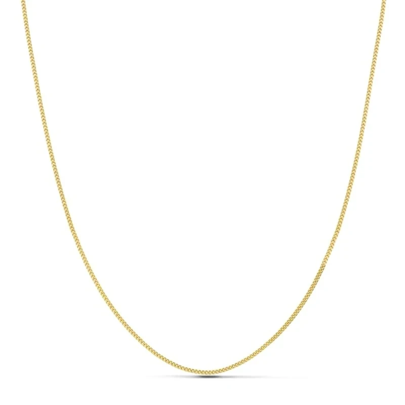 Cadena oro 18k maciza barbada 40 cm. 1 mm. 2.60 grs. [9486]