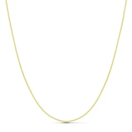 Cadena oro 18k maciza barbada 50 cm. 1 mm. 3.00 grs. [9488]