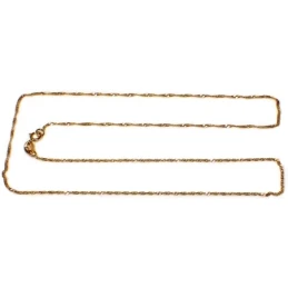 Cadena oro 18k maciza singapur 45 cm. 1 mm. 1.15 grs. [9508]