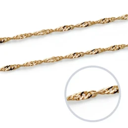 Cadena oro 18k maciza singapur 40 cm. 1,2 mm. 1.50 grs. [9510]