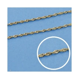 Cadena oro 18k maciza singapur 45 cm. 1,2 mm. 1.60 grs. [9511]