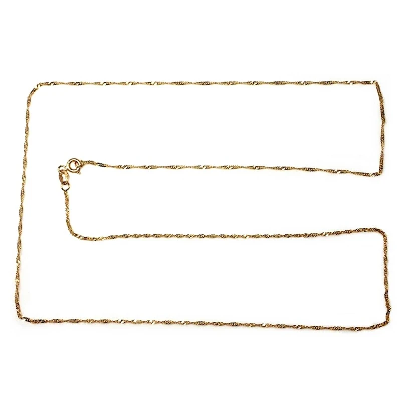 Cadena oro 18k maciza singapur 50 cm. 1,2 mm. 1.70 grs. [9512]