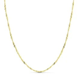 Cadena oro 18k maciza singapur 45 cm. 1,8 mm. 3.10 grs. [9518]