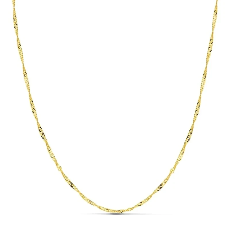 Cadena oro 18k maciza singapur 45 cm. 1,8 mm. 3.10 grs. [9518]