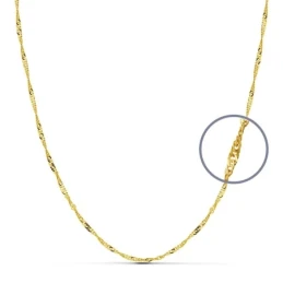 Cadena oro 18k maciza singapur 45 cm. 1,8 mm. 3.10 grs. [9518]