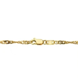 Cadena oro 18k maciza singapur 60 cm. 2,5 mm. 7.10 grs. [9526]