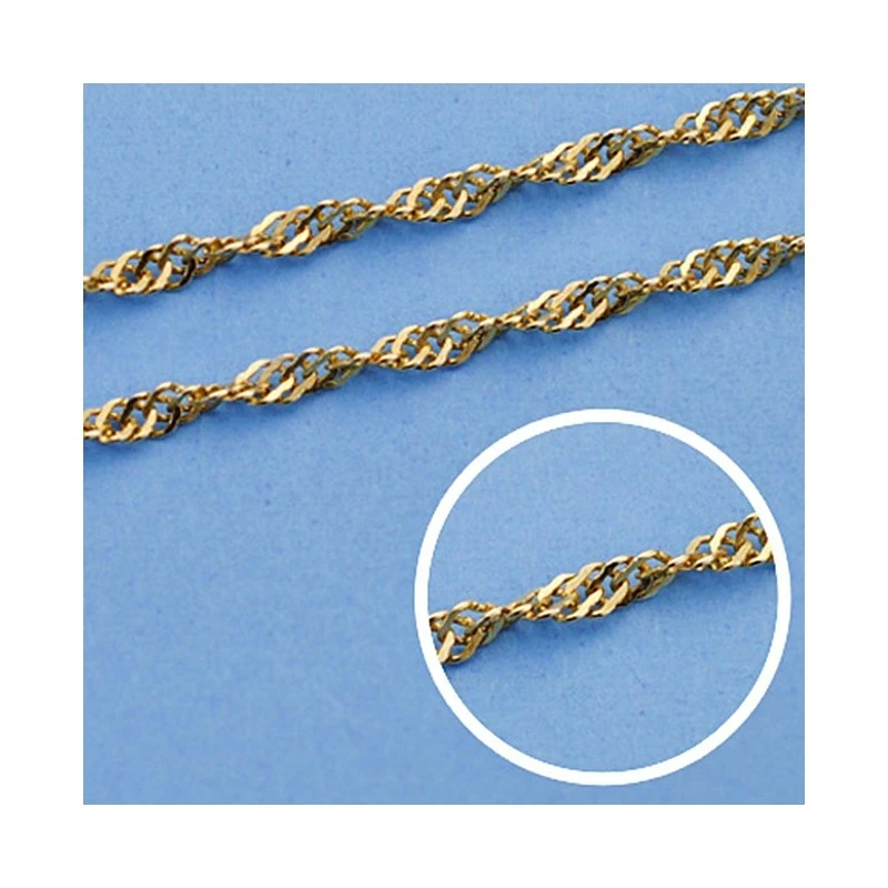 Cadena oro 18k maciza singapur 60 cm. 2,7 mm. 8.50 grs. [9529]