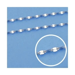 Cadena oro blanco 18k maciza 45 cm. 1.2 mm. 0.95 grs. [9536]