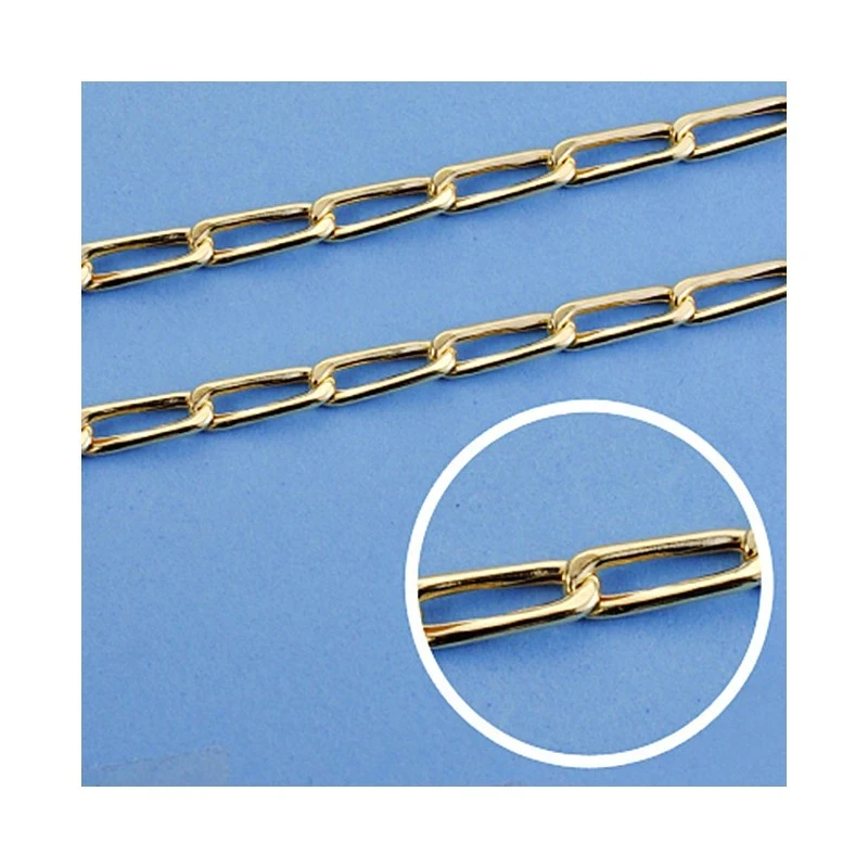 Cadena oro 18k bilbao hueca 50 cm 4 mm. 12.00 grs. [9540]