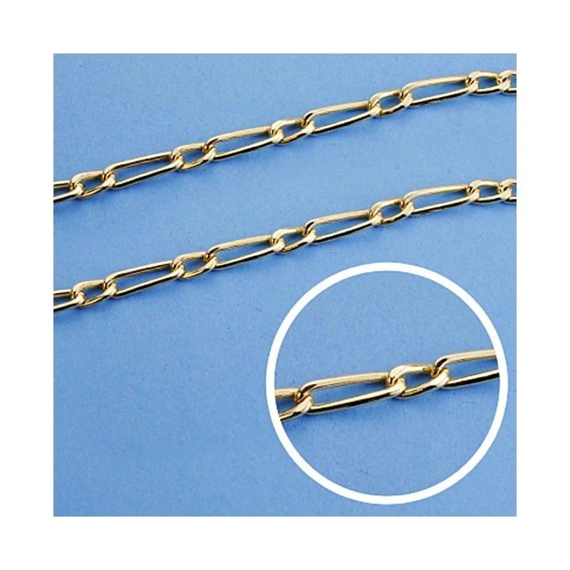 Cadena oro 18k cartier hueca 50 cm. 3 mm. 6.10 gr. [9559]