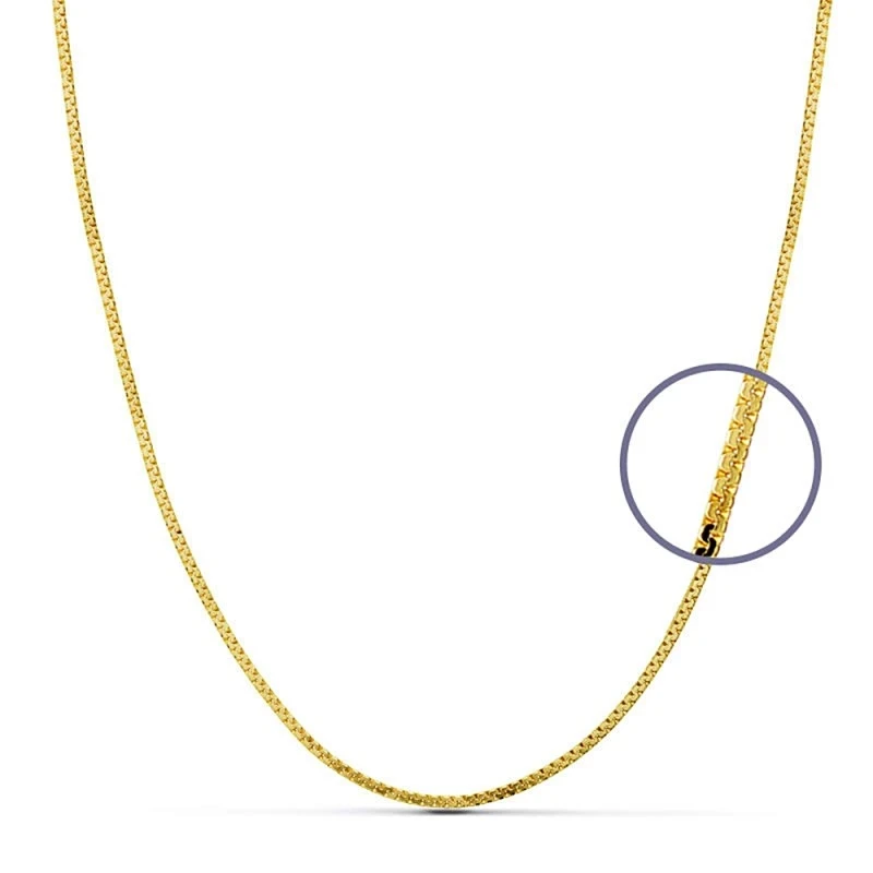 Cadena oro 18k maciza plana 40 cm. 1 mm. 3.00 grs. [9565]