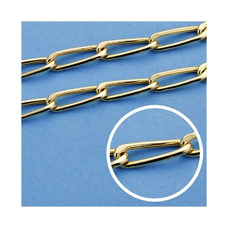 Cadena oro 18k hueca bilbao 50 cm. 4,5 mm. 10.15 grs. [9575]