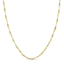 Cadena oro 18k hueca singapur 45cm. 1.45 grs. 2 mm. [9597]