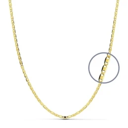 Cadena oro 18k maciza plana 45 cm. 1,5 mm. 2.80 grs. [9601]