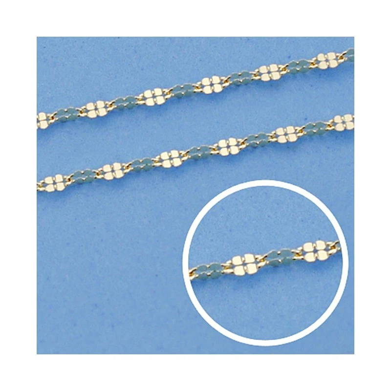Cadena oro 18k maciza diamantada 50 cm x 1,5. 1.45 grs. [9625]