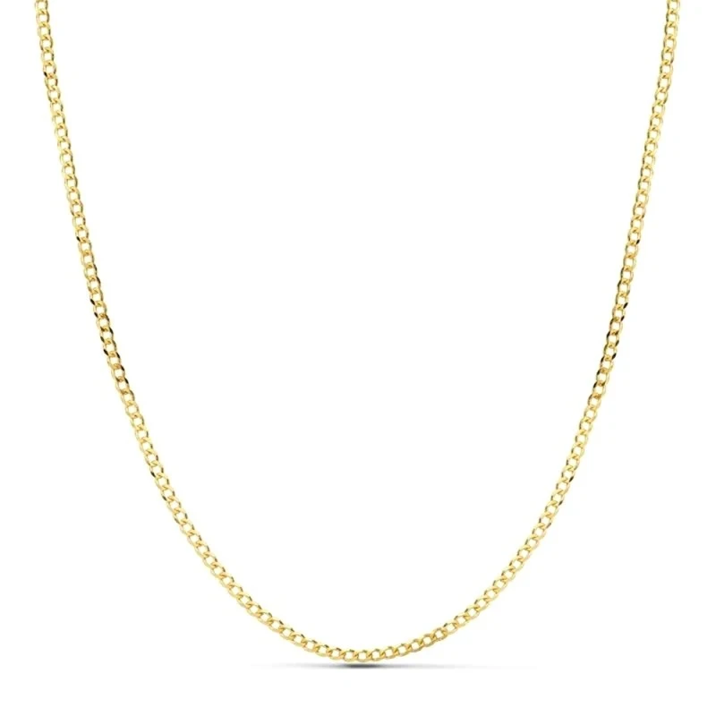 Cadena oro 18k barbada 50 cm maciza 2 mm. 4.55 gr [9631]