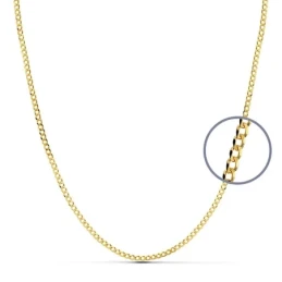 Cadena oro 18k barbada 50 cm maciza 2 mm. 4.55 gr [9631]