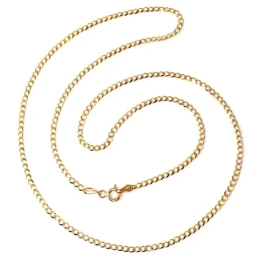 Cadena oro 18k barbada 60 cm maciza 2 mm. 6,10 gr [9632]