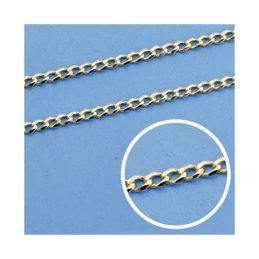 Cadena oro 18k barbada 60 cm maciza 2 mm. 6,10 gr [9632]