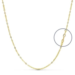 Cadena oro 18k maciza forzada. 40 cm x 1 mm. 1.50 grs. [9643]
