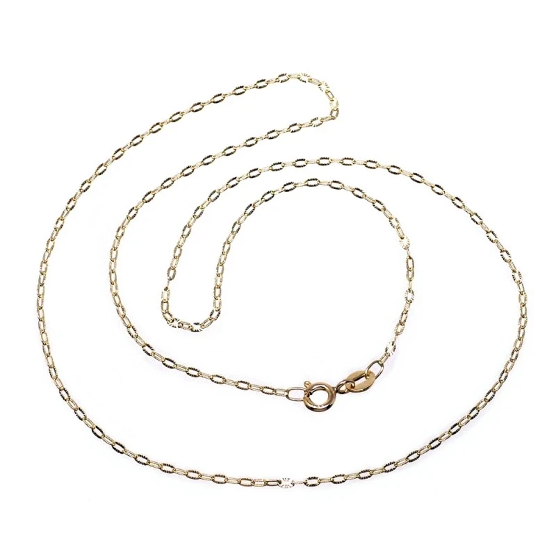 Cadena oro 18k maciza forzada. 45 cm x 1 mm. 1.95 grs. [9644]