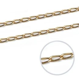 Cadena oro 18k bilbao 45 cm hueca 1,5 mm. 2.00 gr. [9646]