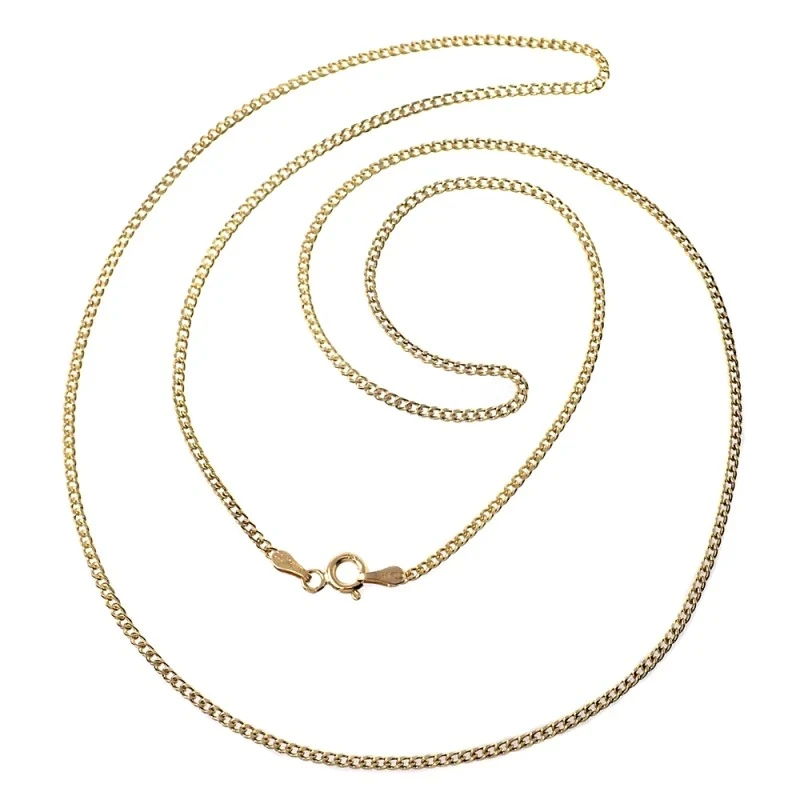 Cadena oro 18k barbada 60 cm hueca 1,50 mm. 3,25 gr [9654]