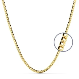 Cadena oro 18k barbada 60 cm hueca 3,5 mm. 10,90 gr [9661]
