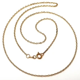 Cadena oro 18k forzada 45 cm hueca 1,2 mm. 1,65 gr [9664]