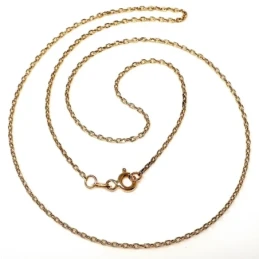 Cadena oro 18k forzada 50 cm hueca 1,2 mm. 1,75 gr [9665]