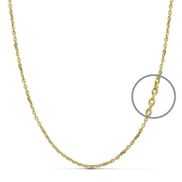Cadena oro 18k forzada 60 cm hueca 1,50 mm. 2,95 gr [9667]
