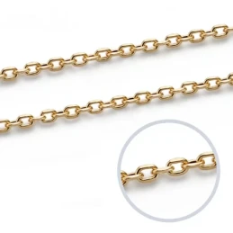 Cadena oro 18k forzada 50 cm hueca 2 mm. 3,80 gr [9669]