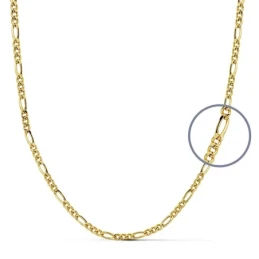 Cadena oro 18k cartier 60 cm hueca 2 mm. 4,10 gr [9675]