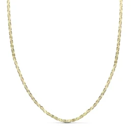 Cadena oro 18k hueca diamantada 45 cm. 2 mm. 3.00 gr. [9682]
