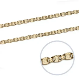 Cadena oro 18k maciza diamantada 50 cm. 2 mm. 3.50 gr. [9683]