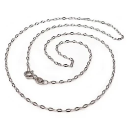 Cadena oro blanco 18k maciza 45 cm. 1.5 mm. 1.60 grs. [9684]
