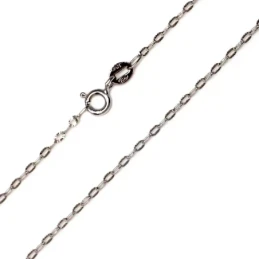 Cadena oro blanco 18k maciza 45 cm. 1.5 mm. 1.60 grs. [9684]