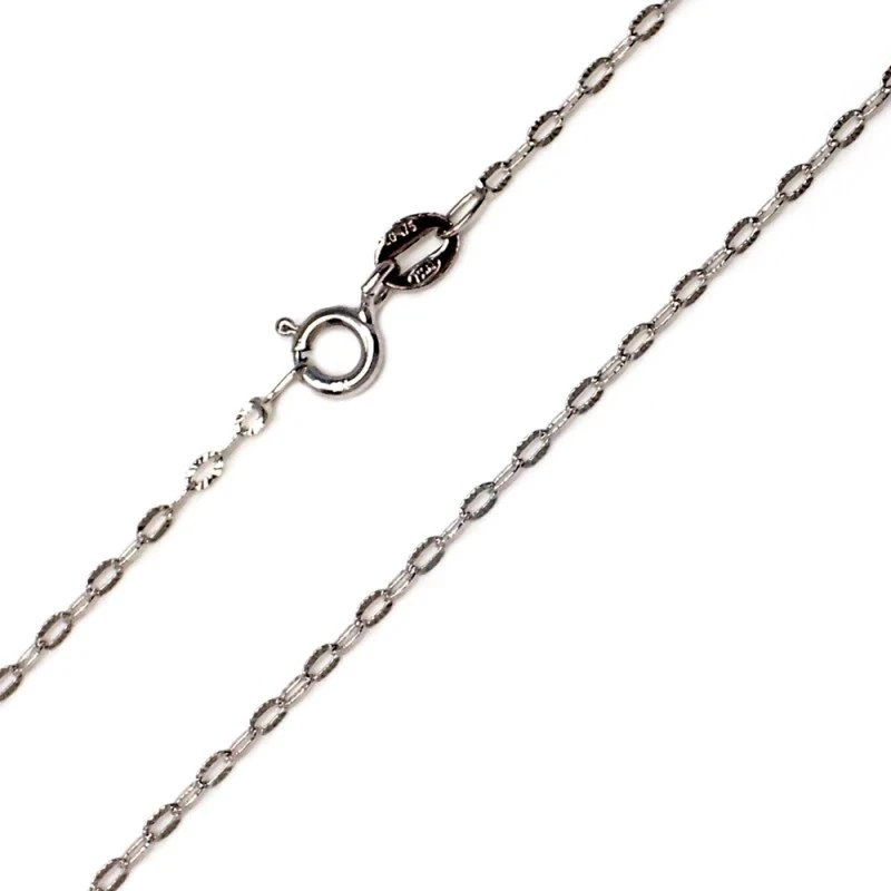 Cadena oro blanco 18k maciza 45 cm. 1.5 mm. 1.60 grs. [9684]