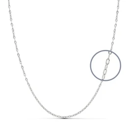 Cadena oro blanco 18k maciza 45 cm. 1.5 mm. 1.60 grs. [9684]