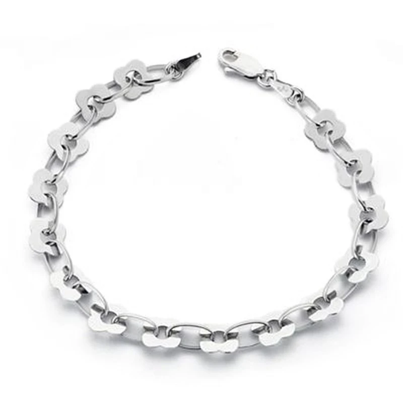 Pulsera oro blanco 18k 18.5cm. [AA0013]