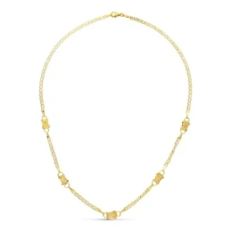 Gargantilla oro 18k ositos 45cm. [AA0021]