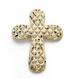 Colgante cruz oro 18k tallada grande 39mm. [AA0125]